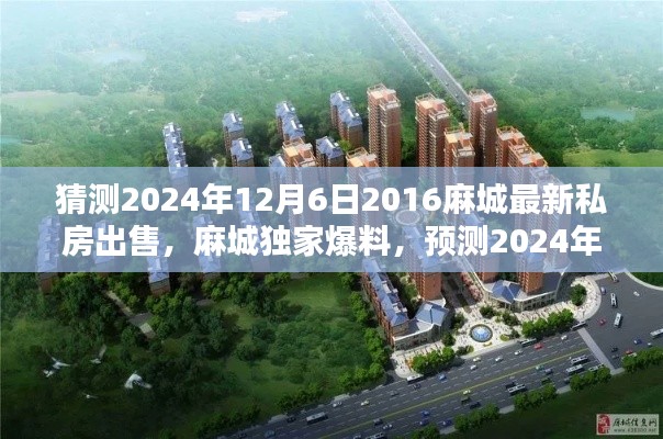揭秘麻城私房市场,独家爆料预测未来趋势,最新房源曝光在麻城私房出售新篇章中揭晓!