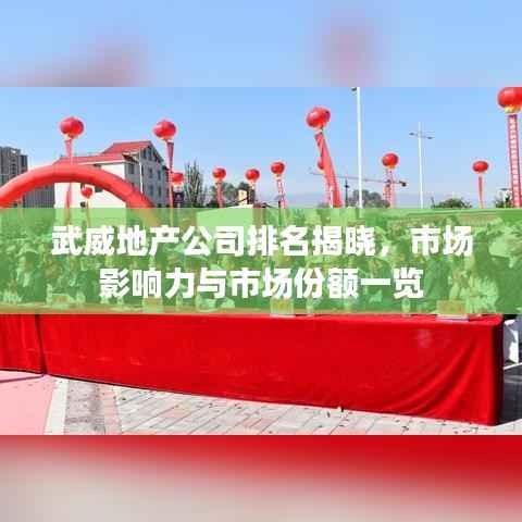 武威地产公司排名揭晓,市场影响力与市场份额一览