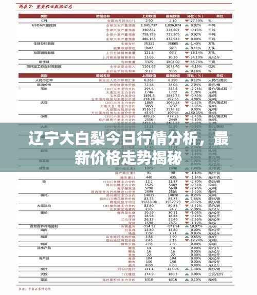 辽宁大白梨今日行情分析,最新价格走势揭秘